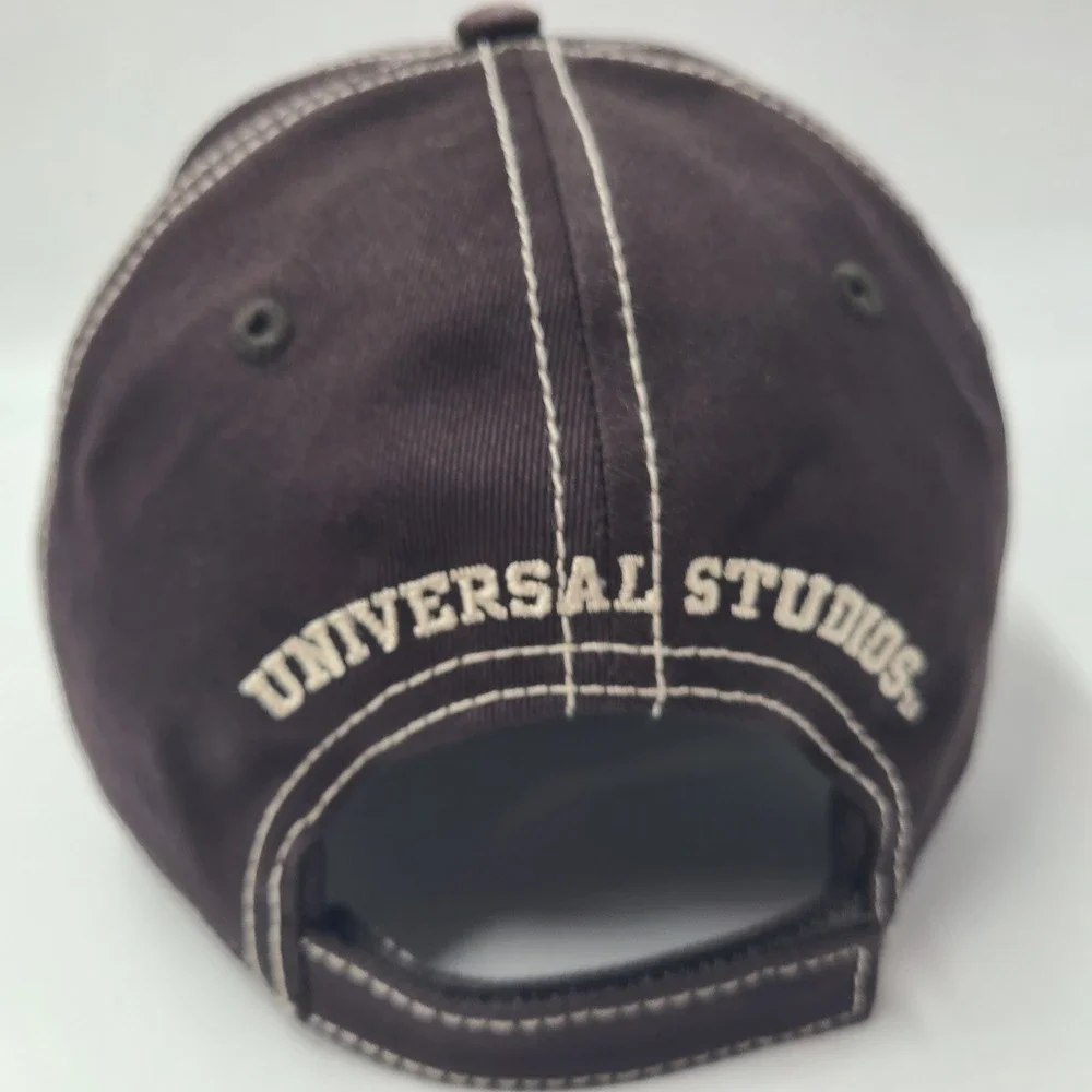 Universal Studios Hat Adjustable Brown Distressed Patch 1912 Logo Casual Men
